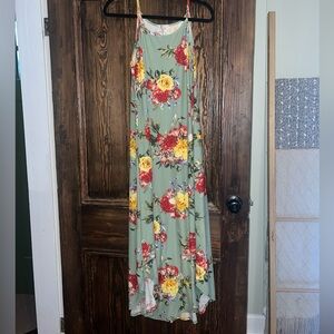 JODIFL Spaghetti Strap Maxi Dress